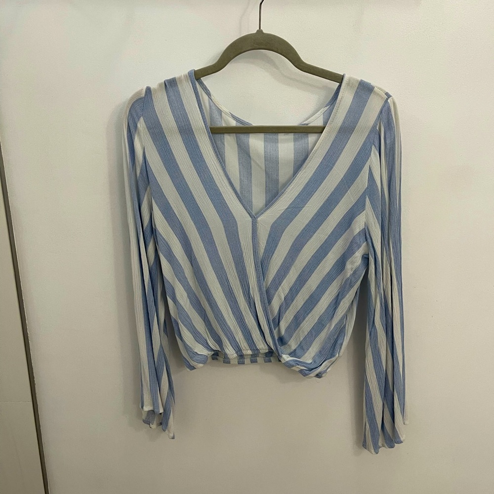 Blue and white striped blouse!